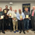 35 Year members 2025 Left to right: Thomas Meister- President / Kenneth Rupert /Robert Lewis / Louis Borkowski / Craig Liberatore / Mike Carson / Kenneth Parnell / Thomas P Giblin- Business Manager / Mark Bodrog